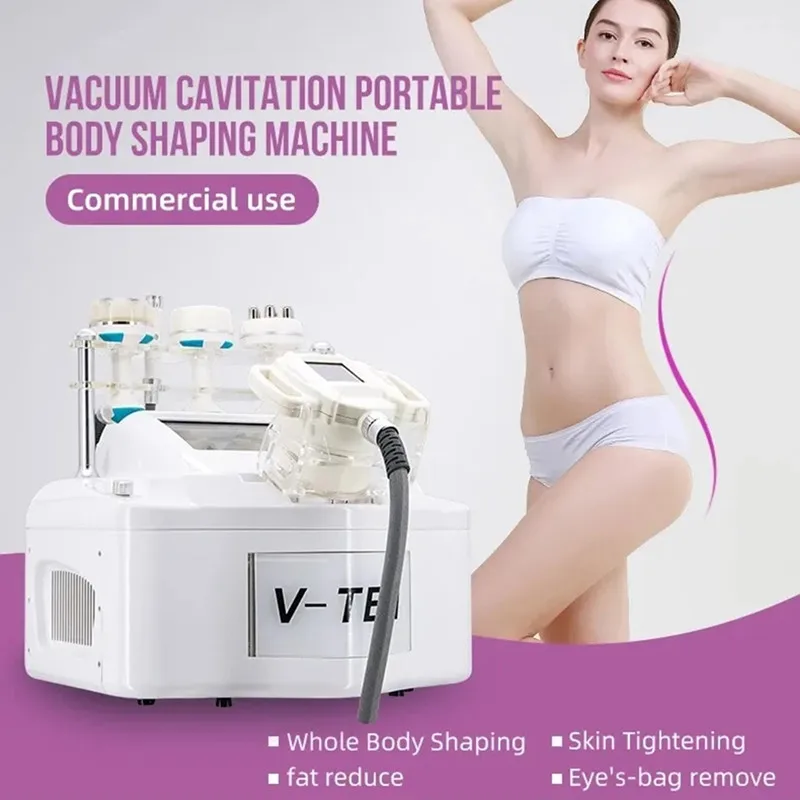 Portable V10 Multi-function Body Weight Loss Vacuum Cavitation Slimming Machine Roller Shaping Massager Facial Treatment