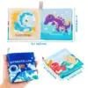 Soft Baby Crinkle Book Set, Bath Books,Nontoxic Fabric Soft Cloth Books For Babies,Early Education Toys 3