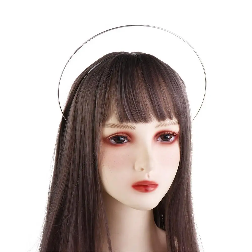DIY Metall Basis Stirnband Braut Hochzeit Haar Reifen Mädchen Frauen Haarschmuck Göttin Engel Gold mehr schicht ige Halo Haar Krone – Detail 8