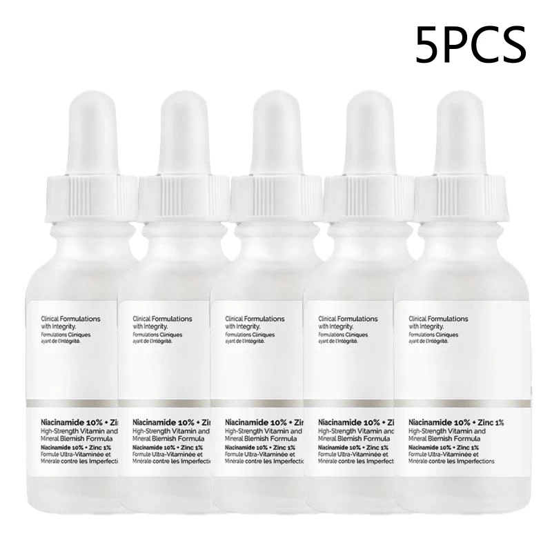 

5PCS Niacinamide 10%/Hyaluronic Acid/AHA BHA Peeling Face Serum Series Improve Acne Dullness Skin Oil Control Anti-aging Essence