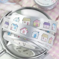 Ins Korean Cute Matte Silver Decoration Adhesive Tape Handbook DIY Scrapbooking Journal Collage Material Stickers Roll Gift 2
