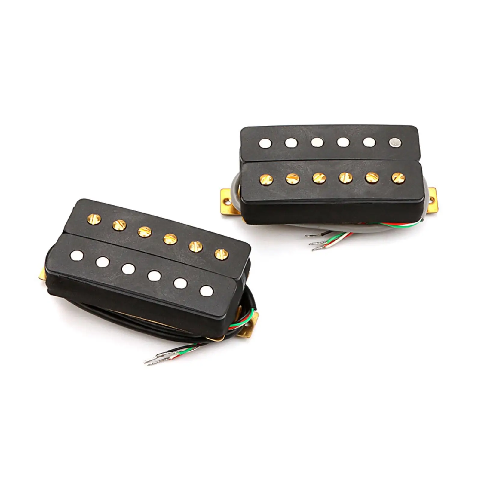 

2 Pieces Electric Guitar Pickups Instrument Accessory High Output Parts LP Neck and Bridge Pickup Double Coil Ceramic Pickup