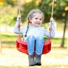 1 PCS Swing Seat Board Plastic Swing Set Easy Install Swing Set With Rope Red Maximum Load 86Kg For Boys Girls Outdoor Garden 2