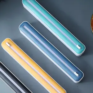 Dispensador de rollo de cocina 6 en 1, soporte de pared para papel de  aluminio, Film transparente - AliExpress