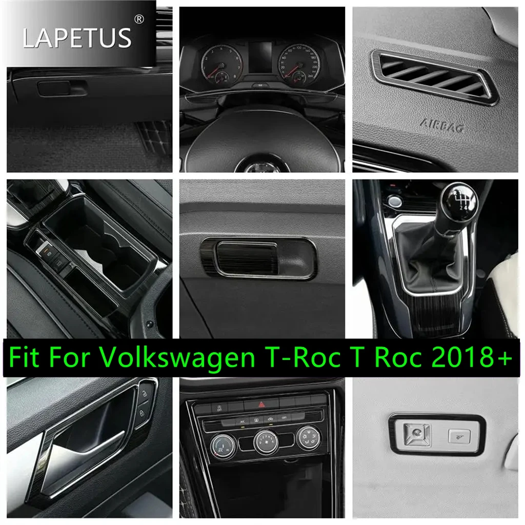 

Car Door Speakers / Door Handle / Gear / Central Control Air Panel Cover Trim For Volkswagen T-Roc T Roc 2018 - 2021 Accessories