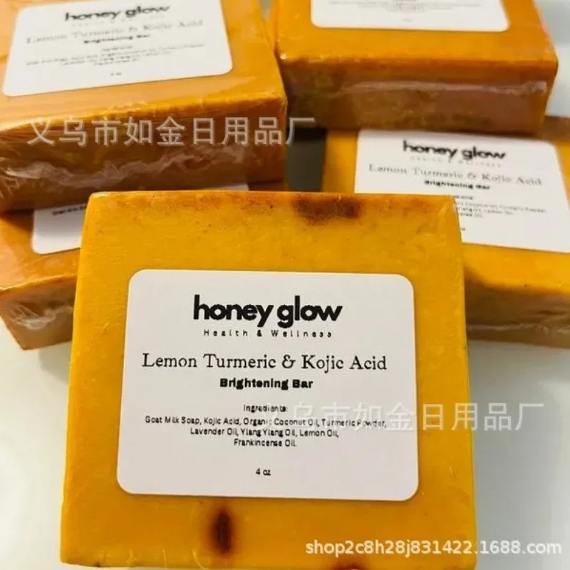 Turmeric soap lemon soap acid ginger hand made cold shower and facial