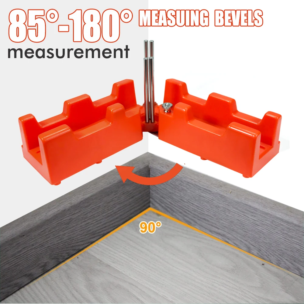 2 In 1 Miter Measuring Angle Sawing Cutting Tool 85-180°Measuing Bevels Measurement Precise Cutting Woodworking Hand Tools