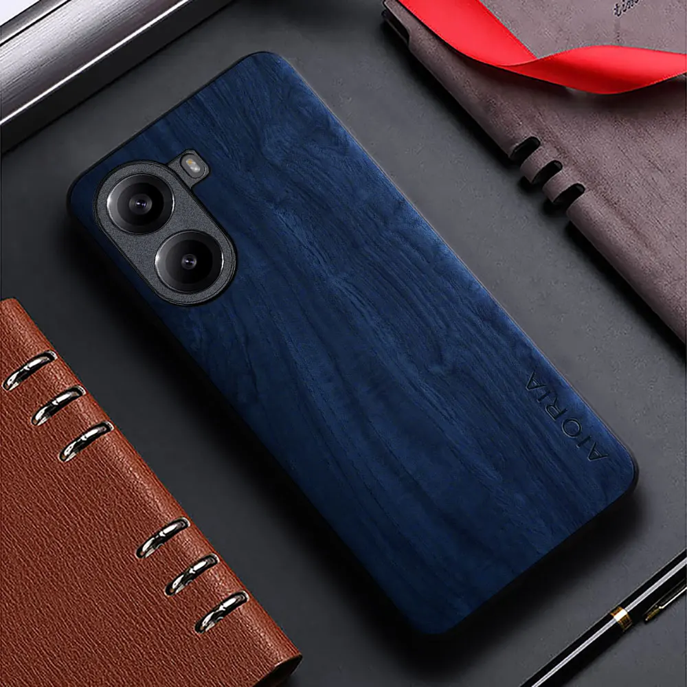 Bamboo Wood Pattern Leather Phone Case