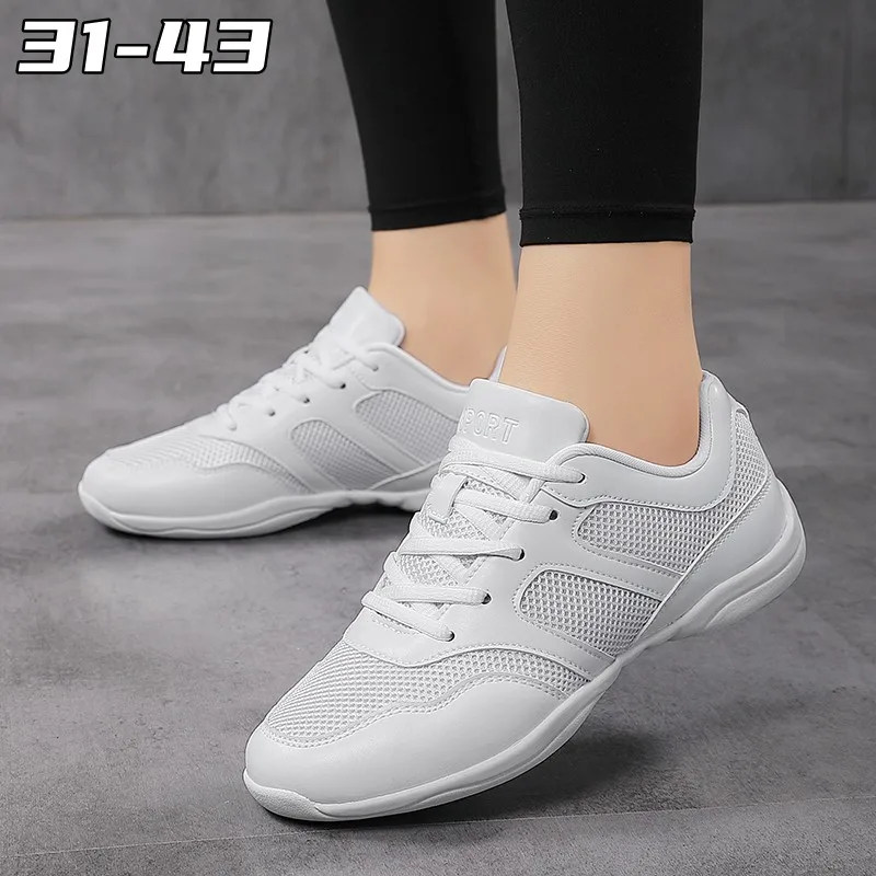Girls Cheerleading Shoes Children Lightweight Aerobics Shoes Training Competition Sports Shoes