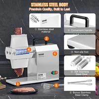 SucceBuy 17 pouces 54 lames attendrisseur de viande Commercial 450W attendrisseur de viande électrique Machine pour porc poulet poisson 6