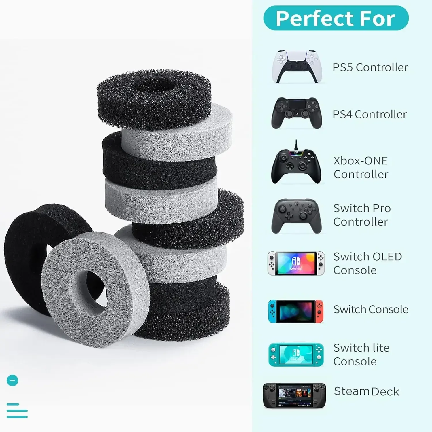 Precision Rings Motion Control for ROG All PS5 Steam Deck PS4 Xbox Series X/S One Switch Joystick Protectors Elastic Guard Ring