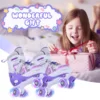 Roller Skates for Girls Boys for Kids 4 Size for Children of Different Ages Adjustable Light Up LED Luminous Wheels 5