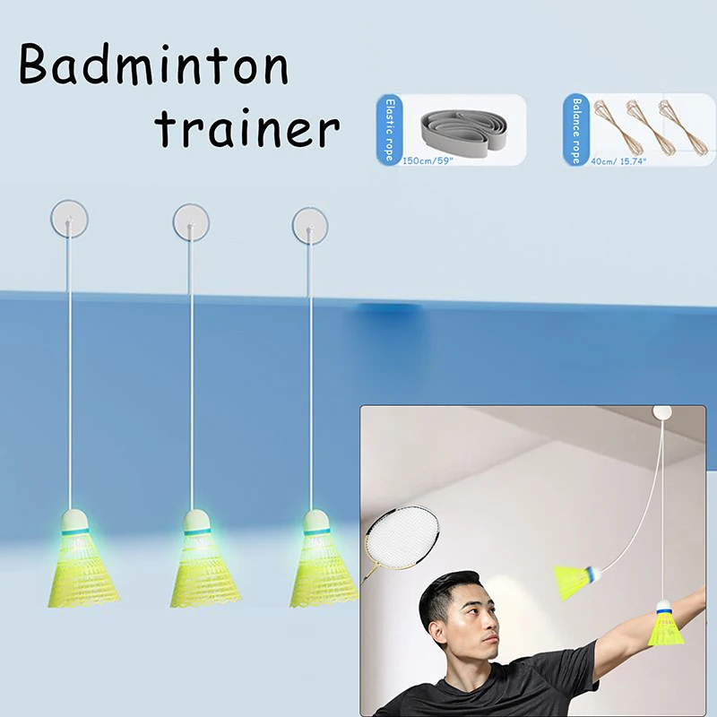 Badminton Trainer Badminton Trainers Stretch Professional Machine Robot Racket Training Sport Self-study Practice Accessories