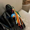 Keychain mouth colorful cute sausage backpack funny ins style student couple backpack hanging chain decoration 4
