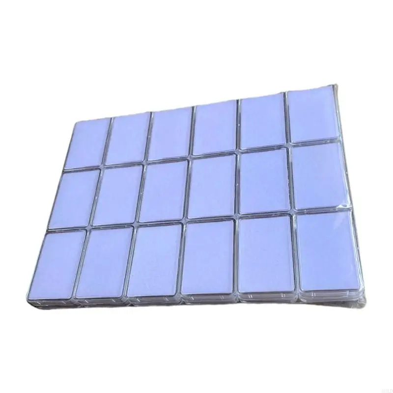 18Pcs Crystals Clear Display Cases With Soft Interior for Elegant Jewelry Storage and Retail Showcase