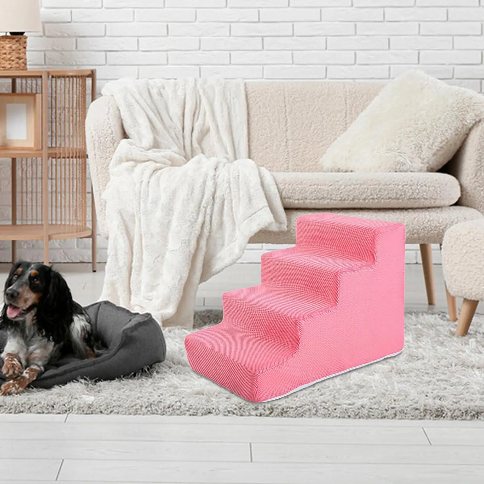 High Density Pet Steps Ladder Cat Ramp Balanced Pet Steps Dog for Sofa Small Dogs and Cats Couch High Beds Puppy Supplies pet ramp stairs