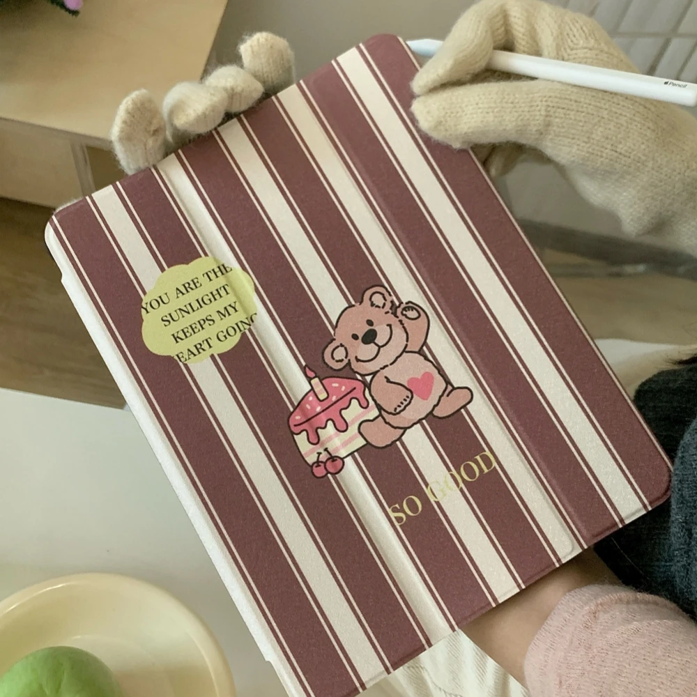 Cute Bear Tablet Case For iPad