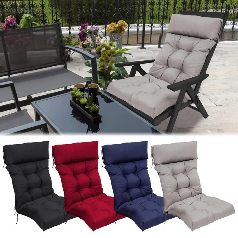 

Comfort Recliner Cushion Long Outdoor Garden Patio Deck Rocking Chair Multipurpose Cushion Soft Chaise Lounger Pads Home Office