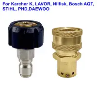 High Pressure Wash Hose Connector Outlet Swivel Adaptor M22 Quick Connect For Karcher Lavor Bosch Nilfisk Stihl Anti Winding 1