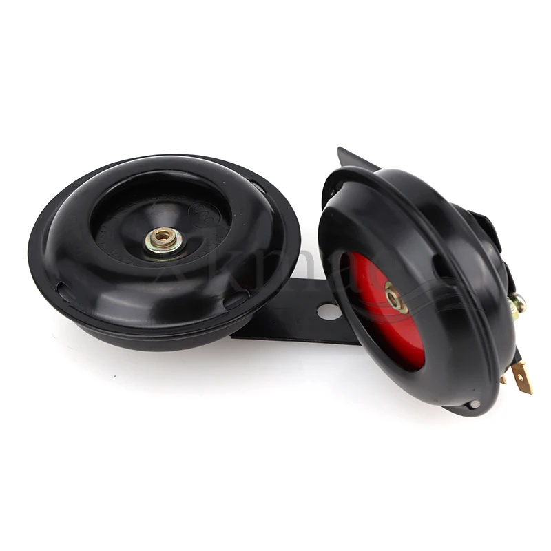 Motorcycle Electric Horn Scooter Horn Motorcycle Universal 12V 24V 48V 60V Waterproof Round Loud Speaker Scooter Off-road Vehicle ATV