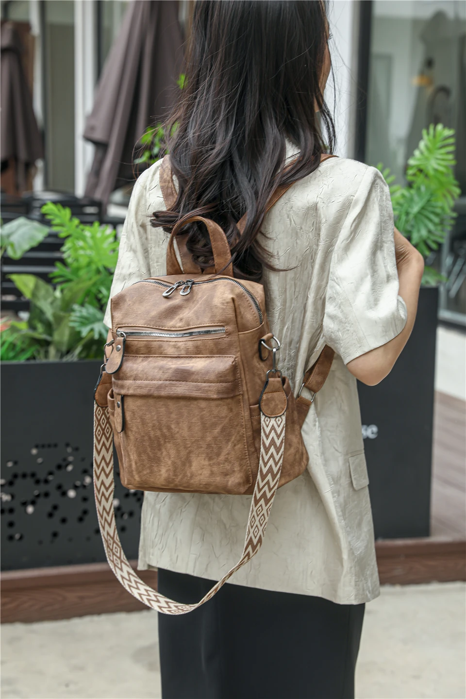 Bolso Convertible Viaje Mochila Mujer Elegante Y Práctica - Antirrobo, Ligera, 3 Formas De Uso, Ideal Para Viajes, Trabajo Y Diario Mochila Camping Vacaciones