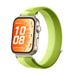 Premium Nylon Loop Strap for Huawei Watch Fit Series - Sport Bracelet Band Accessories (Green Field)