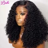 Links Short Bob Wigs Water Curly 13x4 13x6 HD Lace Front Human Hair For Women 250% Brazilian Deep Wave 5x5 Lace Closure Wig 1