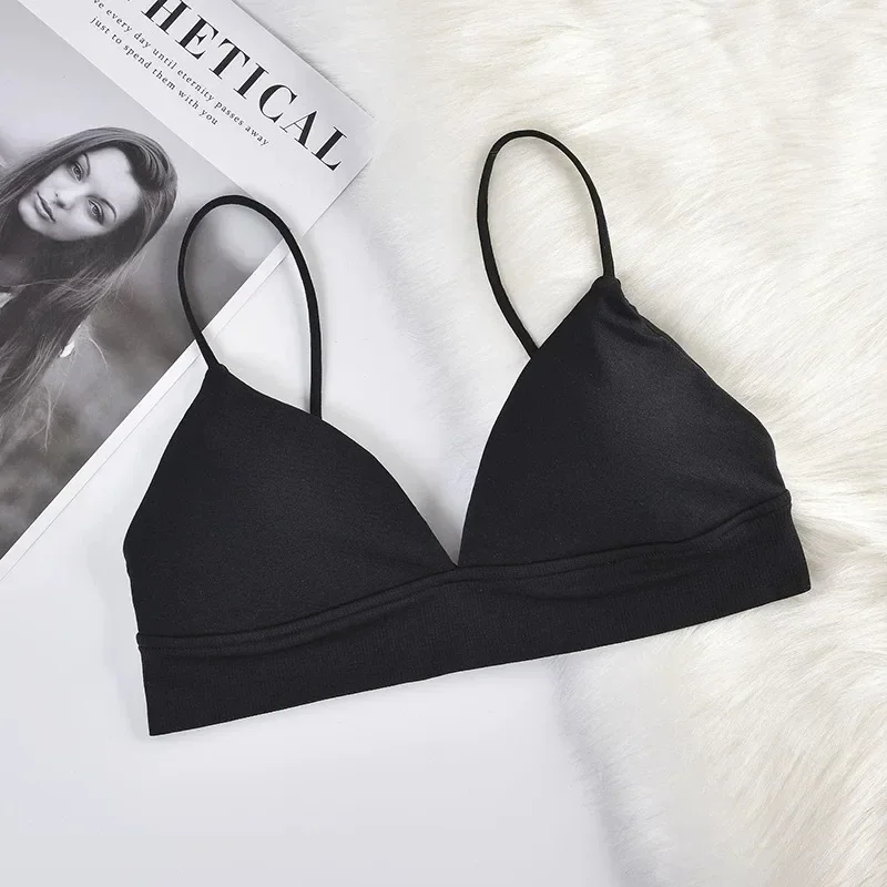 New Summer Women Bra French Triangle Tube Top Sexy Seamless Bras Camisole Wireless Backless Lingerie Bralette women lingerie bra,women tube tops