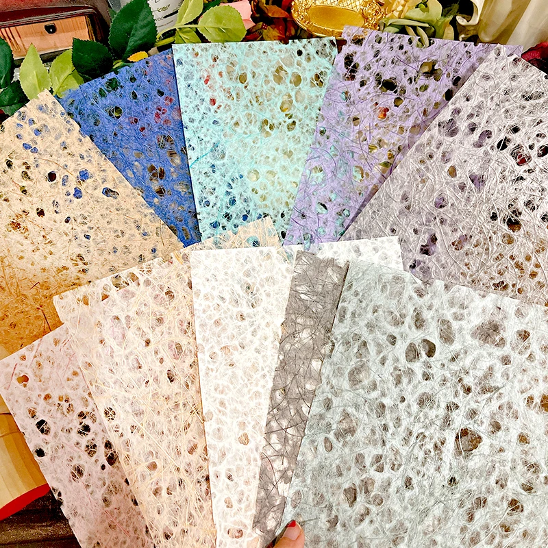 A5 Hollow tissue paper texture paper Fancy Premium Card Pack Light weight  Craft