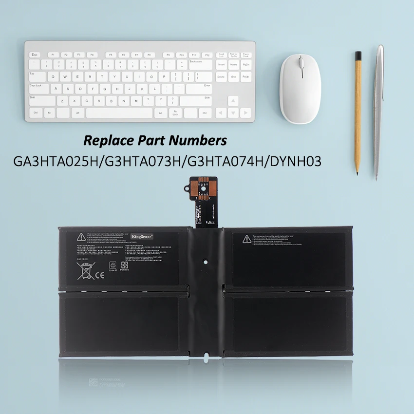Kingsener Nova G3hta074h Bateria do Portátil para Microsoft Surface Pro Mais Mais 1960 Tablet pc Dynh03 G3hta073h 7.58v 6444mah - Imagem 3