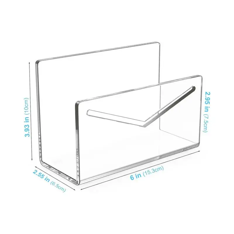 Acrylic Mail Holder Acrylic Clear Vertical Envelope Mail Holder For Desk Countertop Bill Holding Sorter Letter Invoice Stand For images - 6