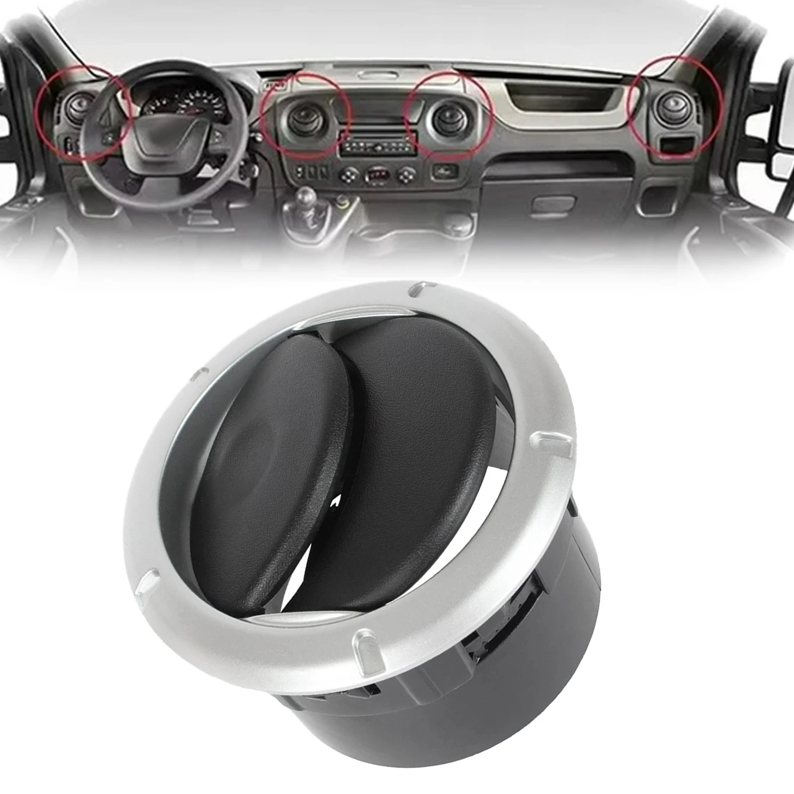 Car Dashboard Air Vent With Chrome 8200212480 For Renault For Dacia For ...