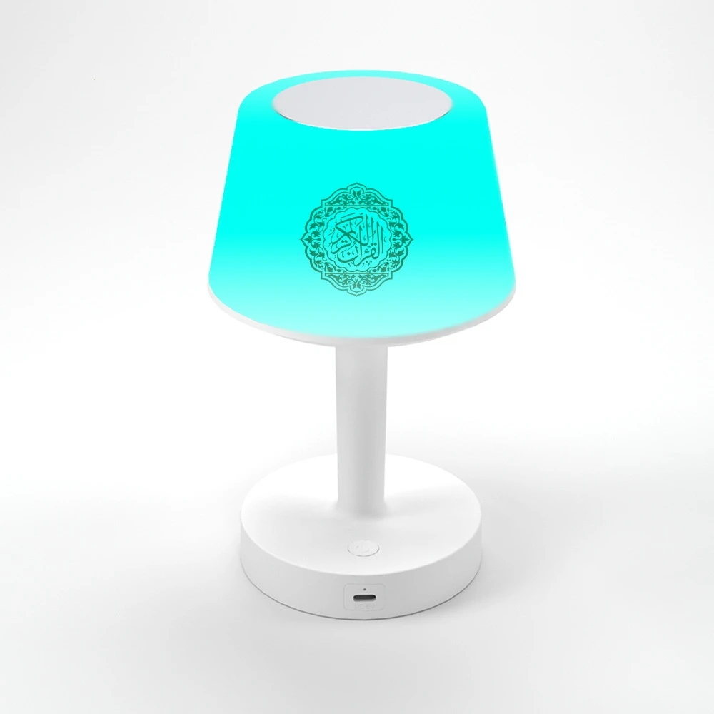 

Smart Bluetooth Speaker 7 Color LED Desk Lamp Stereo App Remote Control Touch Control USB Little Night Lights for Learning Quran