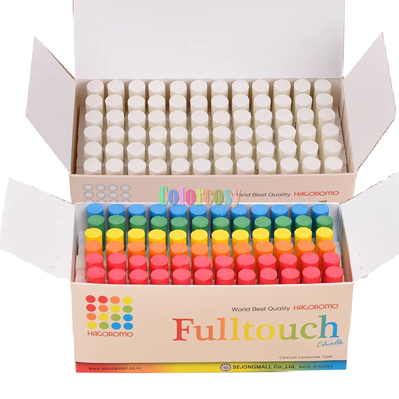 HAGOROMO Fulltouch Chalk 72 PCS Multicolor Set Available Choice. Writes