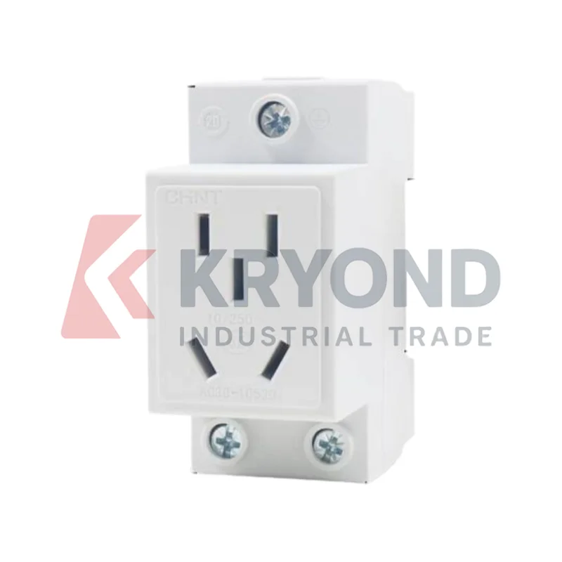 CHINT AC30 10530 DIN 레일 전원 소켓 5홀 범용 콘센트 16A 250V 분배함 전기 패널 마운트 제어 캐비닛