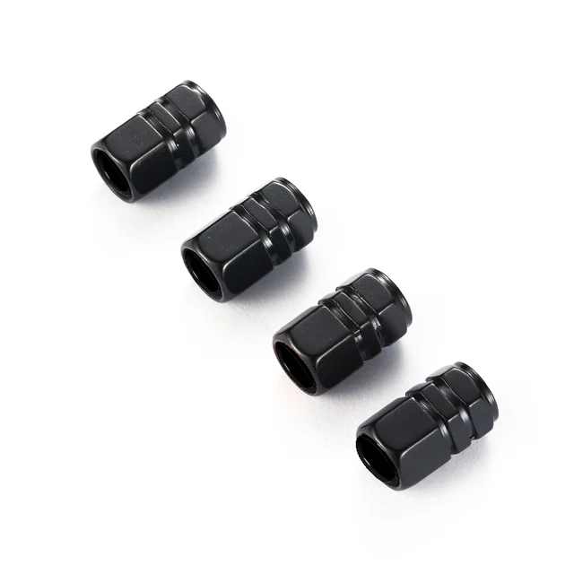 4pcs Car Valve Laser Metal Logo Auto Parts for Honda Camry 2001 Civic XR-V HR-V City Accord Odyssey Spirior CRV Car Accessories black