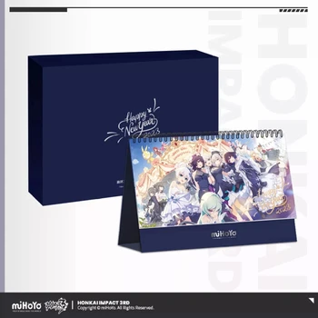 Аксессуары для косплея 3D игры Honkai Impact 2023 Настольный календарь аниме мультяшная иллюстрация ограниченные стикеры настольные украшения пода...