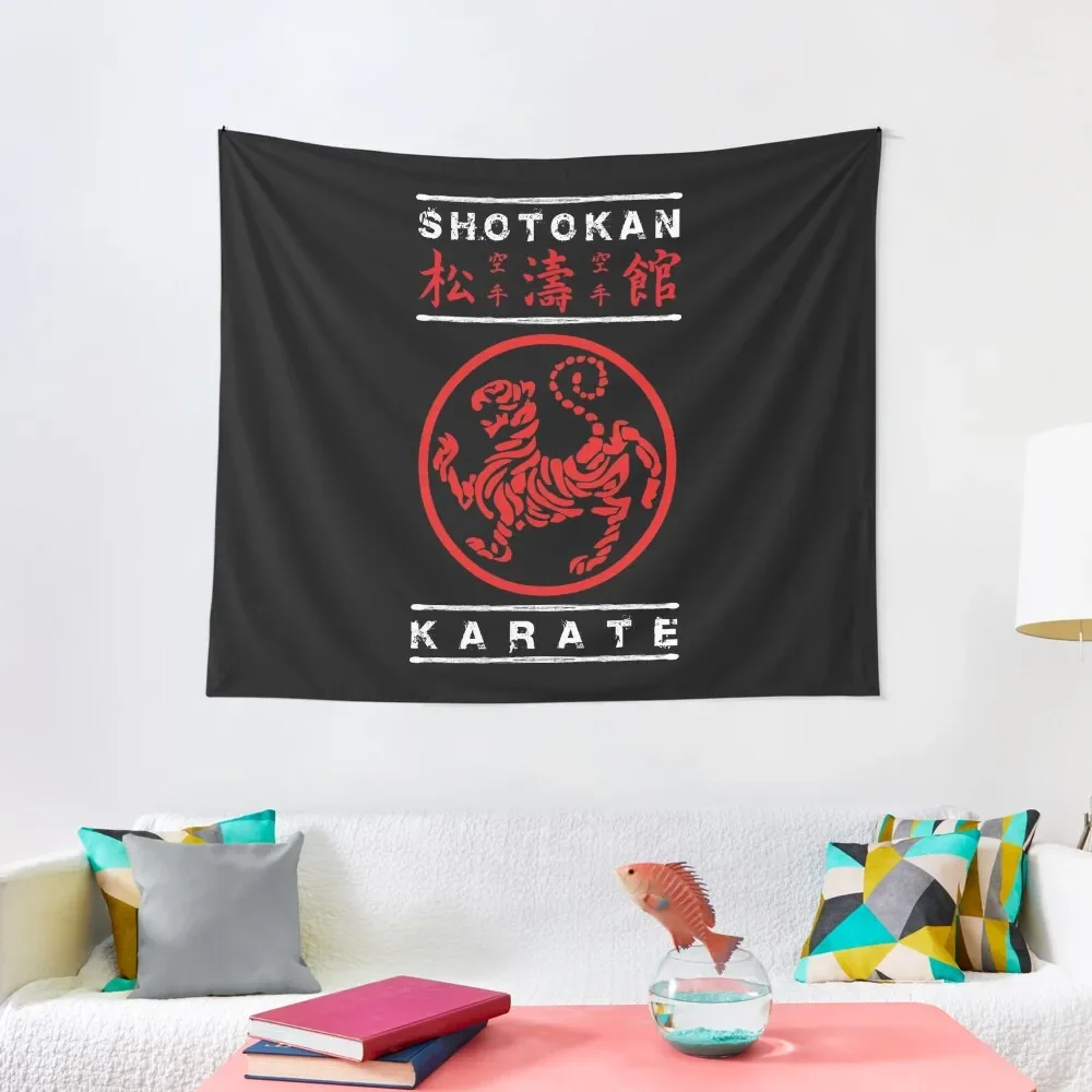 

Shotokan Karate (белый текст) гобелен украшение комнаты в Корейском стиле японский декор комнаты декор для комнаты