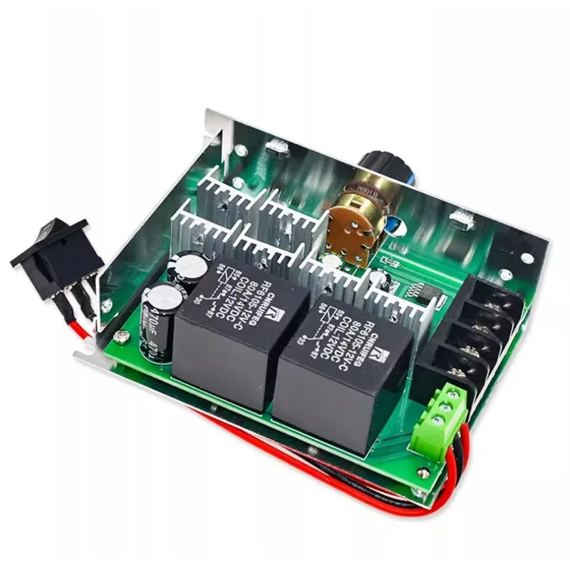 40A 12-36V PWM 산업용 DC 모터 속도 컨트롤러, CNC, 컨베이어, 기계용 정방향/역방향 스위치가 있는 고출력 드라이버