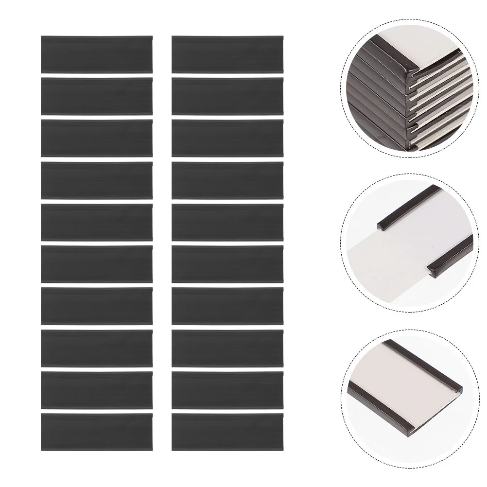 

20 Pcs Tags Labels Holders Price Magnetic Clip Plug-in Paper Shelf Display Clamp