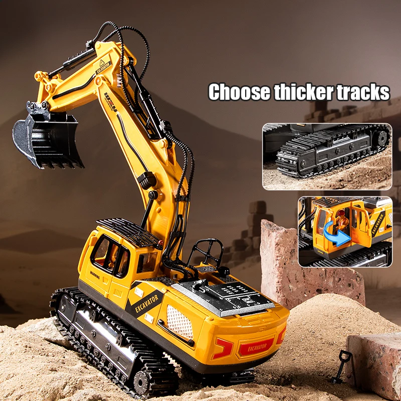 Pelle Excavatrice RC 15 Canaux 2.4GHz - Jouet Enfant 3+