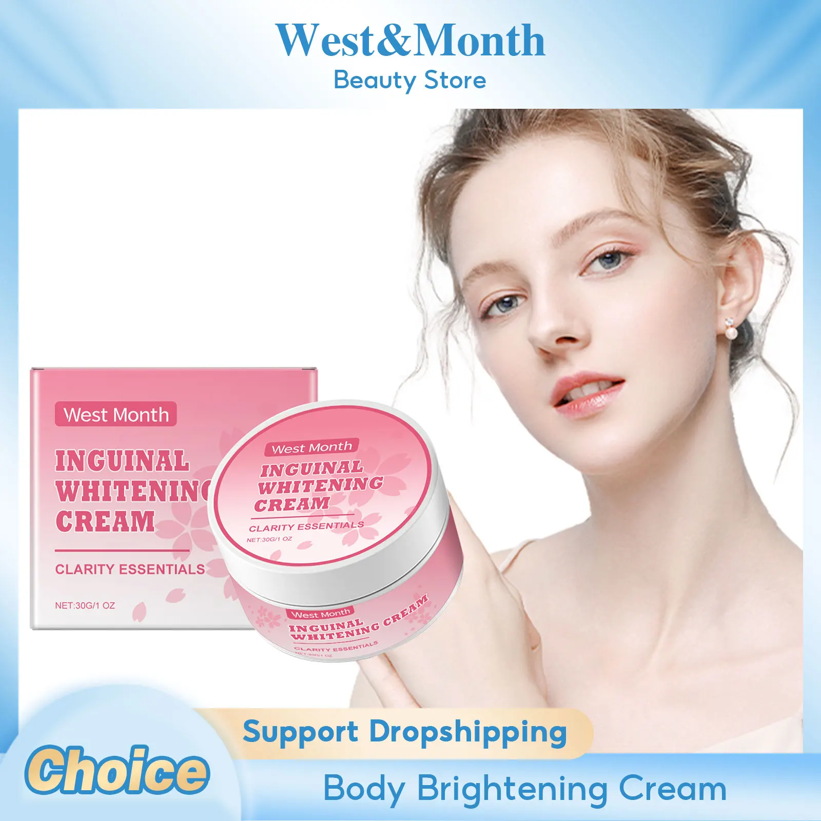 Crema sbiancante per il corpo Parte privata Ascelle Sbiancamento Glutei Ginocchio Illumina Rimuovi l'interno della coscia Intimo Inguinale Scuro Cura della pelle opaca 1