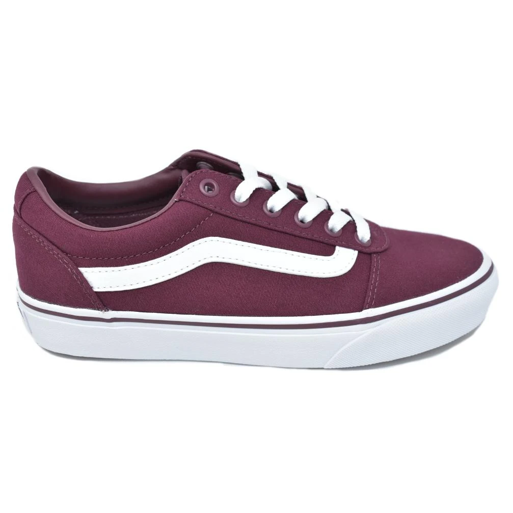 VANS ZAPATILLA PARA MUJER DEPORTIVO NUEVA COLECCION WM Ward VN0A3IUNOLQ1 en color burdeos. Zapatillas bajas con cordones, forro, cuello para una mayor sujecion y flexibilidad, una puntera reforzada que r|Zapatillas| -