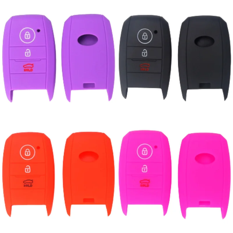 

Silicone Key Cover for KIA K5 KX5 K3 K4 Carnival Shuma Ceed Rio 5 Cerato Forte Rio5 Optima 3 Buttons Smart Car Key Case Cover