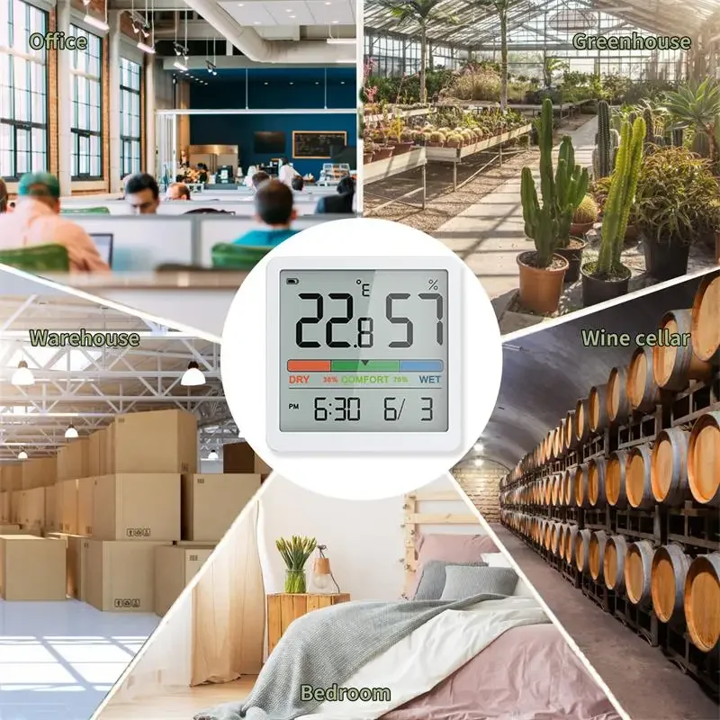 Digital Home Indoor Temperature Humidity Meter LCD Digital Thermometer Hygrometer thumbnail 9