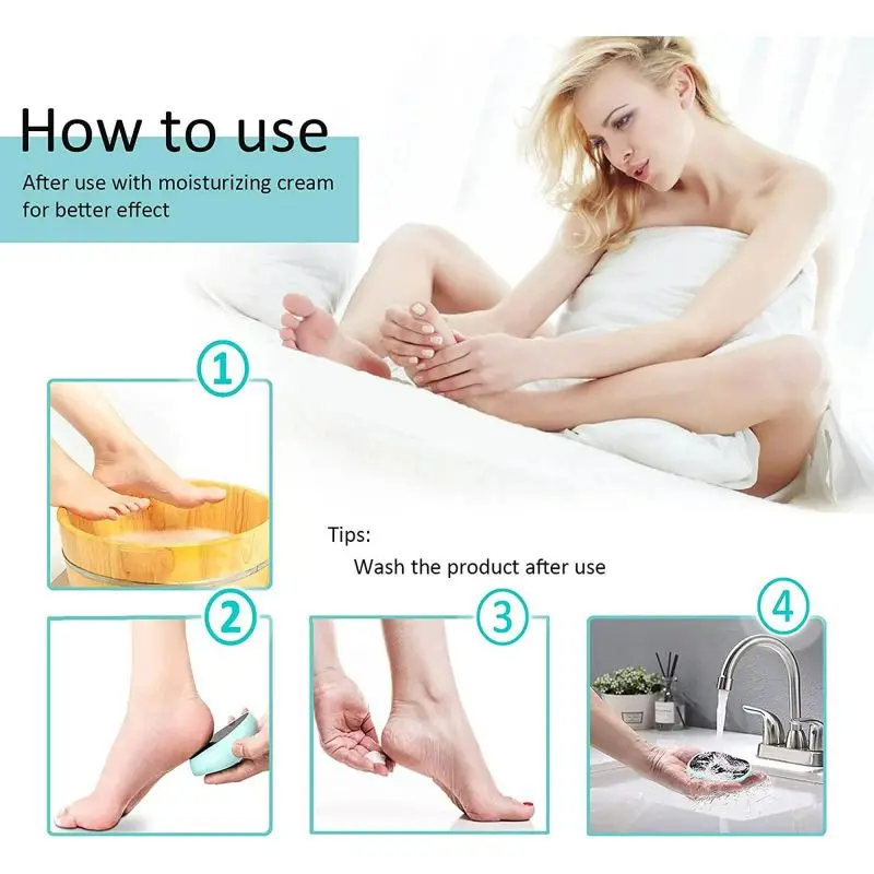 Foot File Hands And Feet Portable Sanding Stone Callus Remover Foot Care Tool Exfoliating Artifact Glass Foot File Pedicure Tool