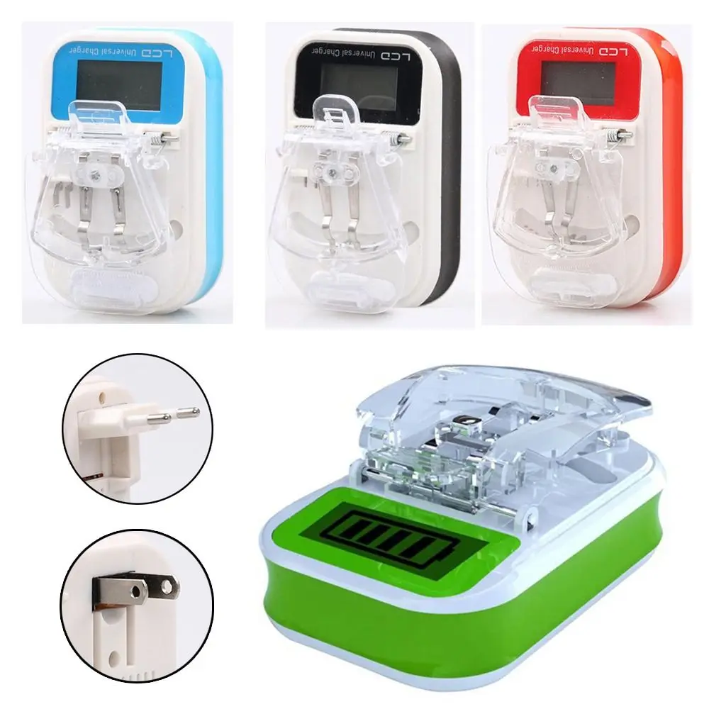 เครื่องชาร์จแบต USB พกพา หน้าจอ LCD ชาร์จได้ทั่วโลก