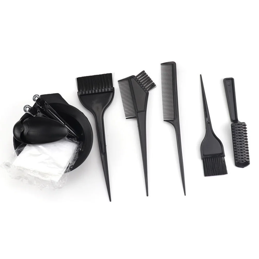 11pcs Hair Color Brush Hair Dye Brush and Bowl Set Professional Coloring Applicator Tool DIY Hair Bleach Tinting Tool