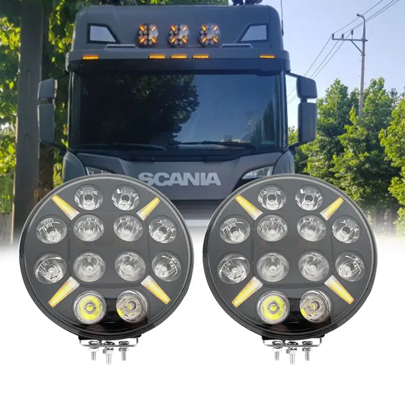 2x 6-inch LED Work Light Bar – Spot Pods For Offroad Truck / 4WD / SUV / ATV (30W Each, 6000K)