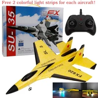 FX620 SU-35 RC Remote Control Airplane 2.4G Remote Control Fighter Hobby Plane Glider Airplane EPP Foam Toys RC Plane Kids Gift 2